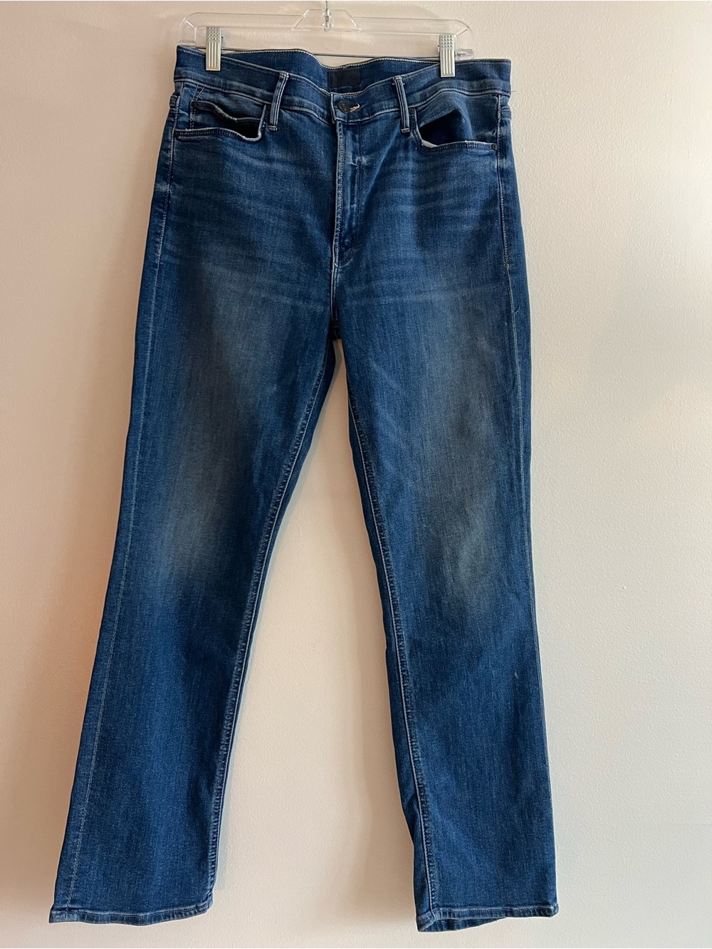 Mother mid rise dazzler ankle jeans 33
